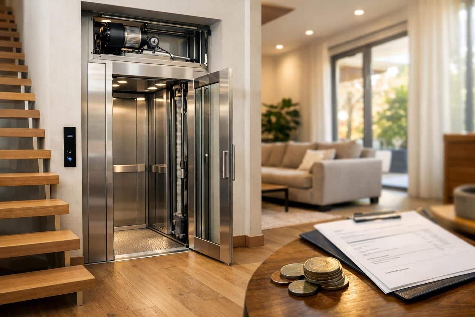 Ascenseur domestique électrique : fonctionnement et prix découvrez le fonctionnement d'un ascenseur domestique électrique, ses avantages et les prix moyens pour installer cet équipement pratique et sécurisé dans votre maison.